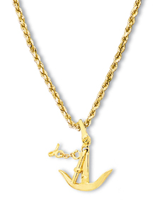 Herreshoff Anchor Pendant Small 