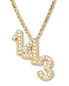 1-4-3 Diamond Pendant 