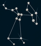 Diamond Constellation Sagittarius Pin 