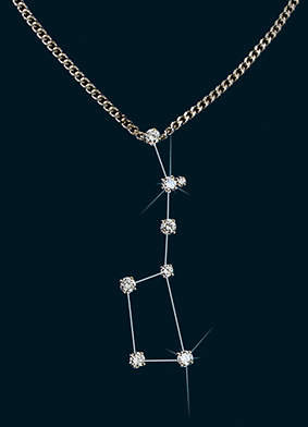 Diamond Constellation Big Dipper Pendant 