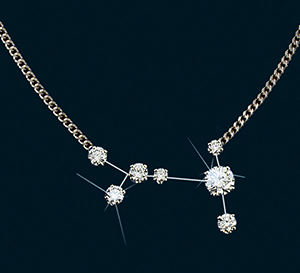 Diamond Constellation Canis Major Necklace 18