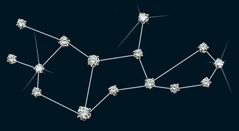 Diamond Constellation Virgo Pin 