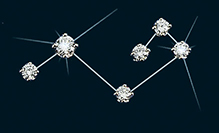 Diamond Constellation Pleiades Pin 