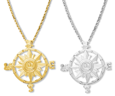 Compass Rose Pendant Large  