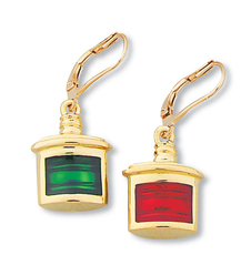 Port & Starboard Enamel Earrings 