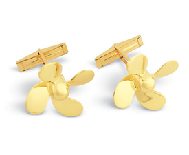 Propeller 4 Blade Cuff Links 