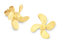 Propeller 4 Blade Earrings 