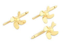 Propeller 4 Blade Dress Stud 