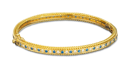 Rope Bands Bracelet Sapphire/Diamond 7