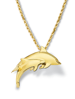 Dolphin Pendant Small Pair 