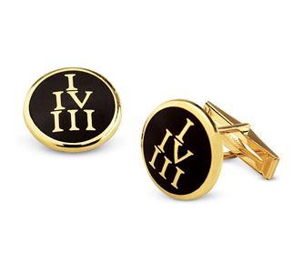 1-4-3 Enamel Roman Numeral Cuff Links 