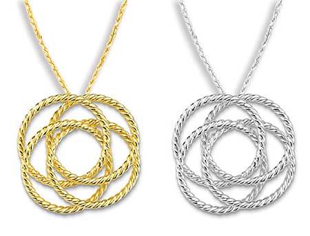 Four-leaf Clover Entwined Pendant 