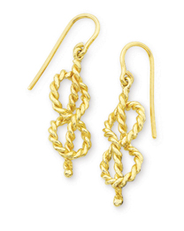 Figure Eight Knot Dangle Earrings 