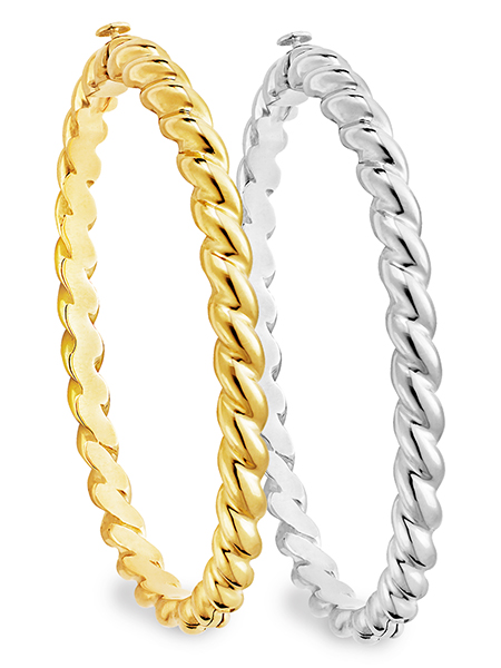 Twisted Rope Bangle Bracelet 