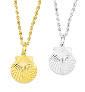 Scallop Shell Small Pendant 