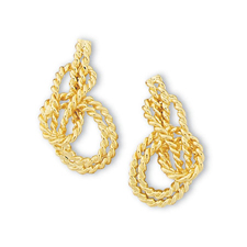 Bowline on Bight Miniature Stud Earrings 