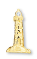 Lighthouse Tie Tack w/Diamond Beacon 