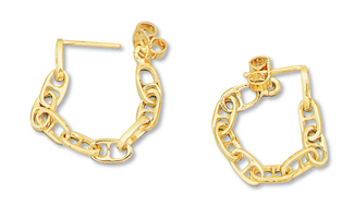 Anchor Chain Miniature Earrings 
