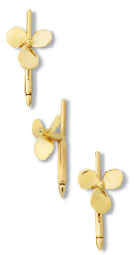 Propeller 3-Blade Dress Stud 